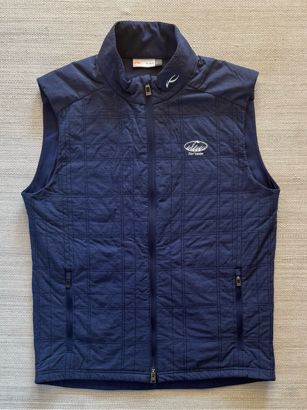 KJUS Rowan navy insulted lightweight full zip golf vest men’s size L